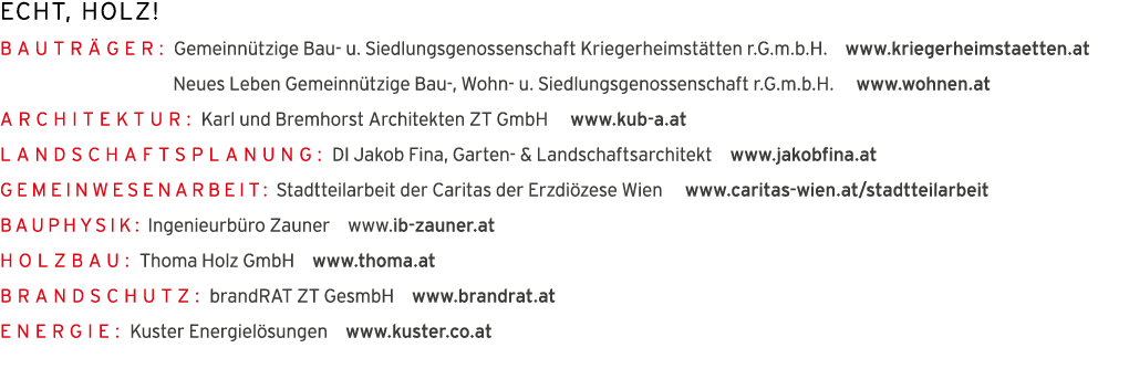 Echt, Holz   Bautr ger: Gemeinn tzige Bau- u  Siedlungsgenossenschaft Kriegerheimst tten r G m b H   www kriegerheims   