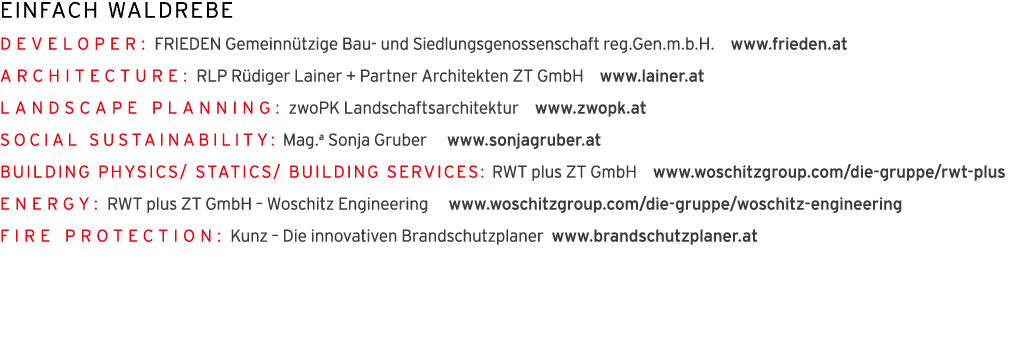 Einfach Waldrebe  Developer: FRIEDEN Gemeinn tzige Bau- und Siedlungsgenossenschaft reg Gen m b H   www frieden at Ar   